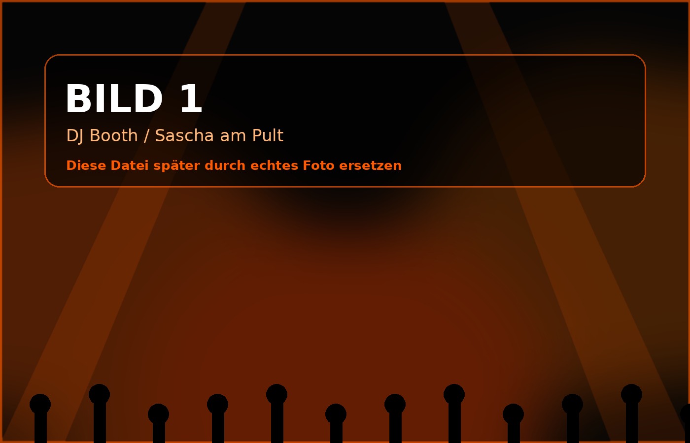 DJ Booth / Sascha am Pult