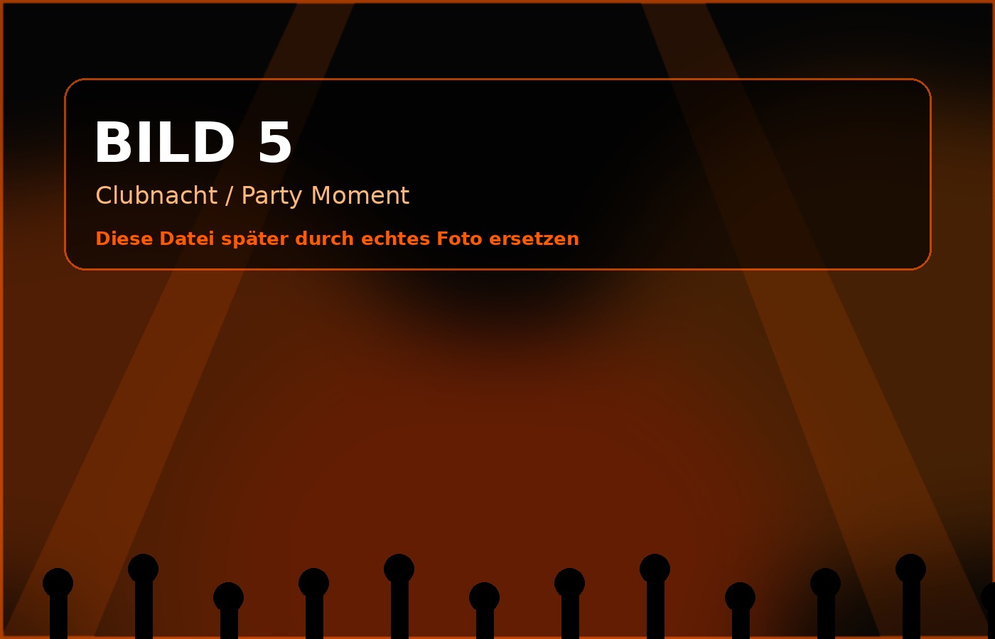 Clubnacht und Party Moment